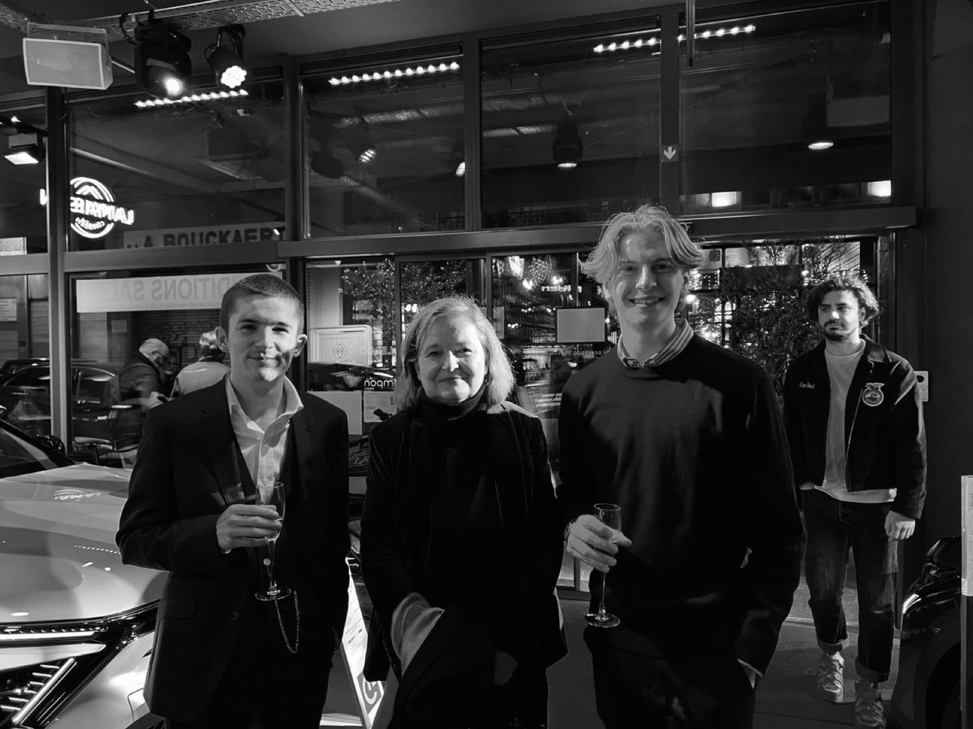 Vincent en un evento con gente del Parlamento Europeo en Bruselas
